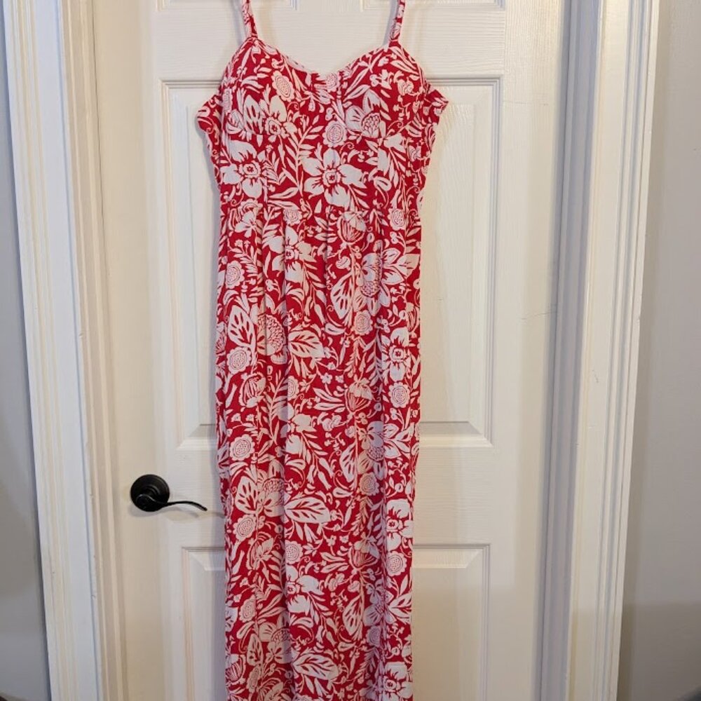 Lily Rose Red Floral Maxi Dress